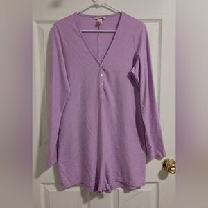 Victoria's Secret Purple Fitted Long Sleeve Blouse